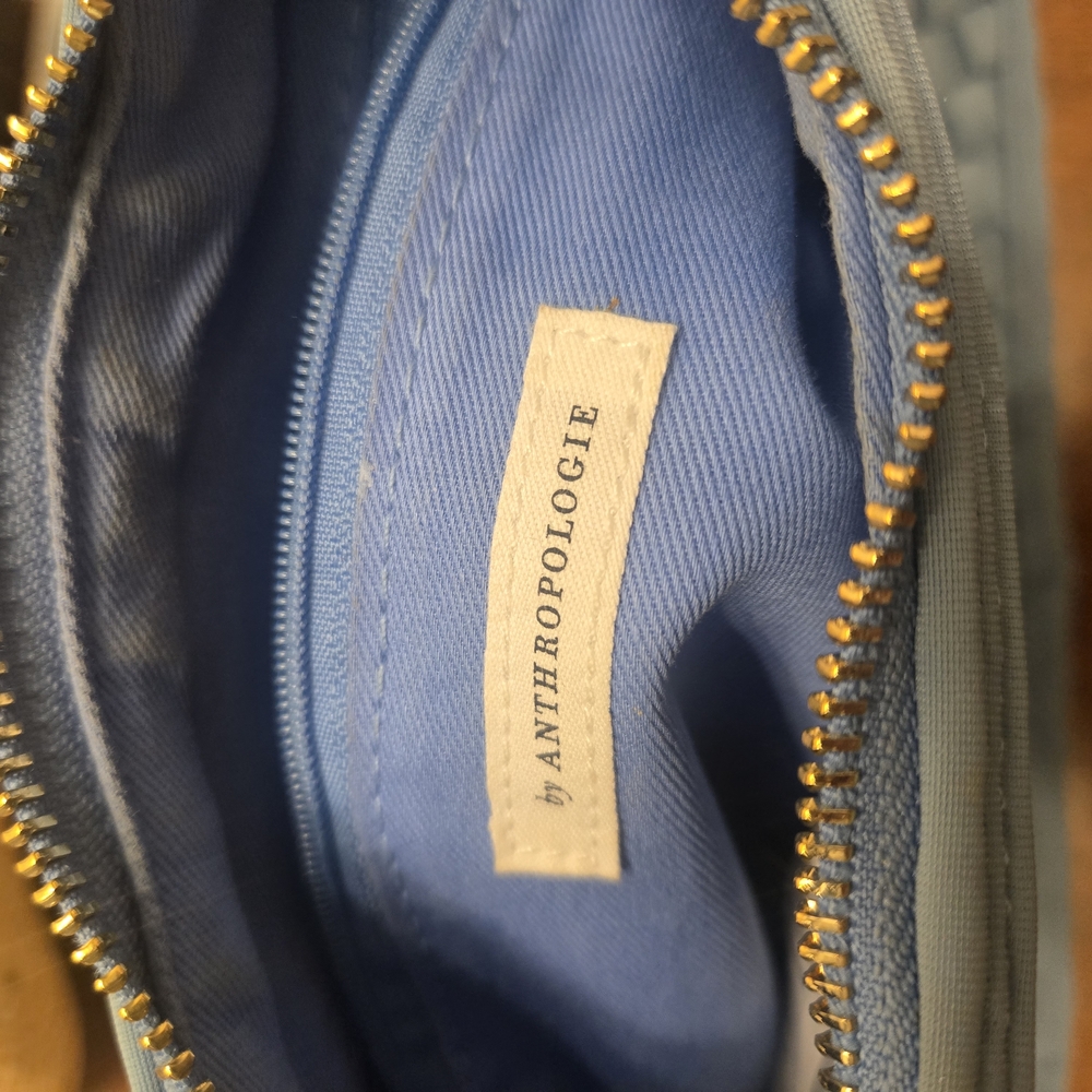 AntropolgieElegant Blue Woven Shoulder Bag - Picture 4 of 5